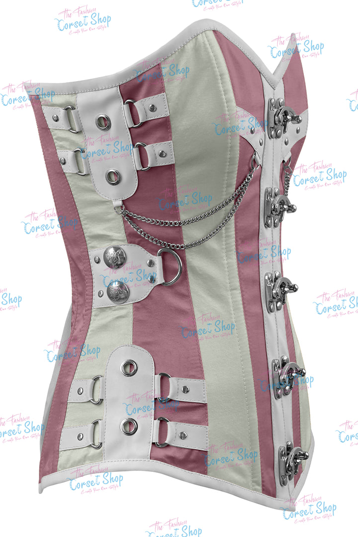 Dackett Satin Steampunk Overbust Corset