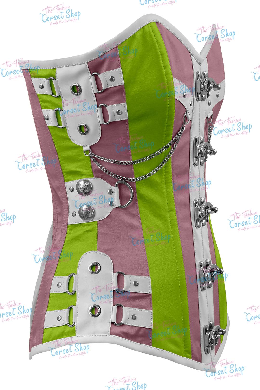 Dackett Satin Steampunk Overbust Corset