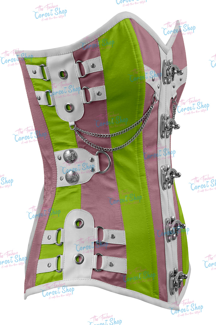 Dackett Satin Steampunk Overbust Corset