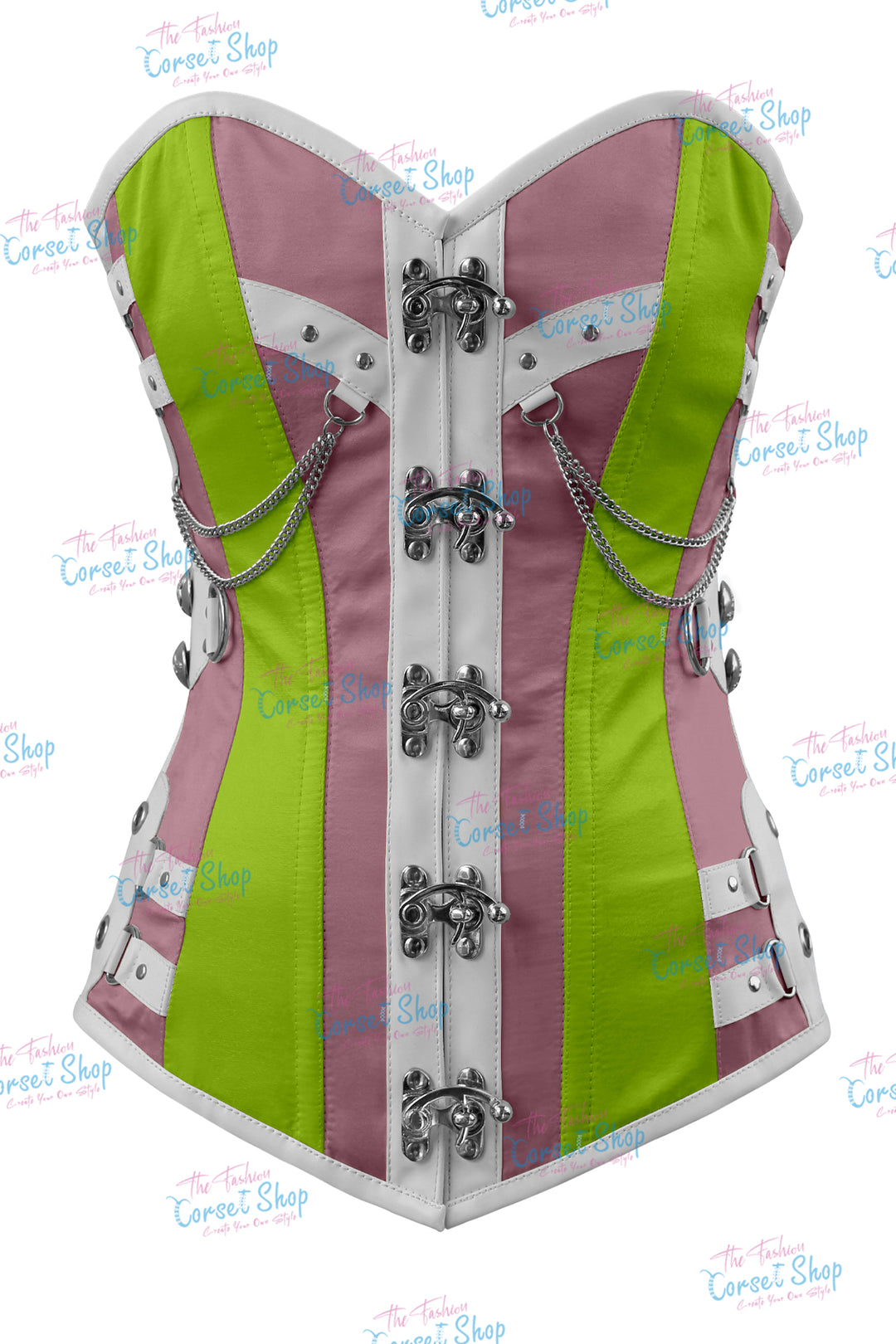 Dackett Satin Steampunk Overbust Corset