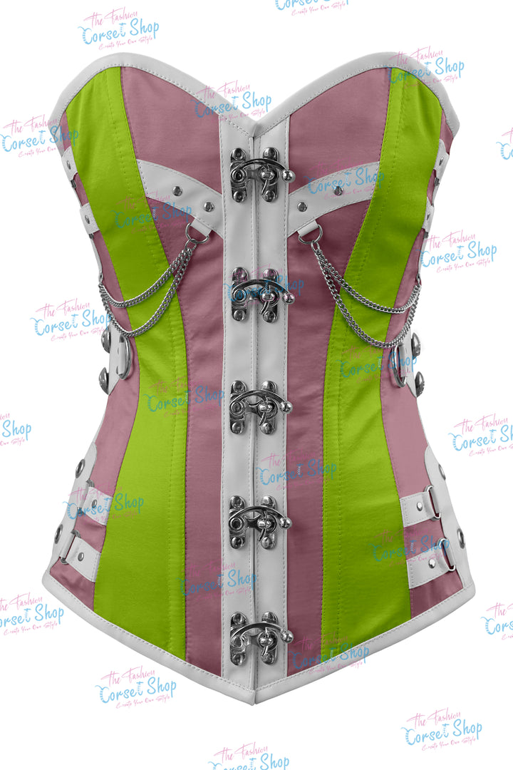 Dackett Satin Steampunk Overbust Corset