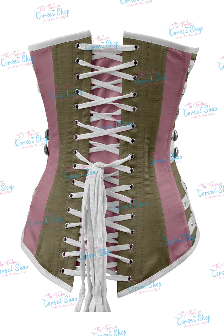 Dackett Satin Steampunk Overbust Corset