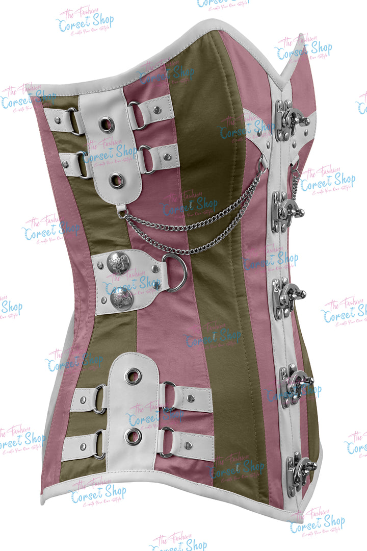 Dackett Satin Steampunk Overbust Corset