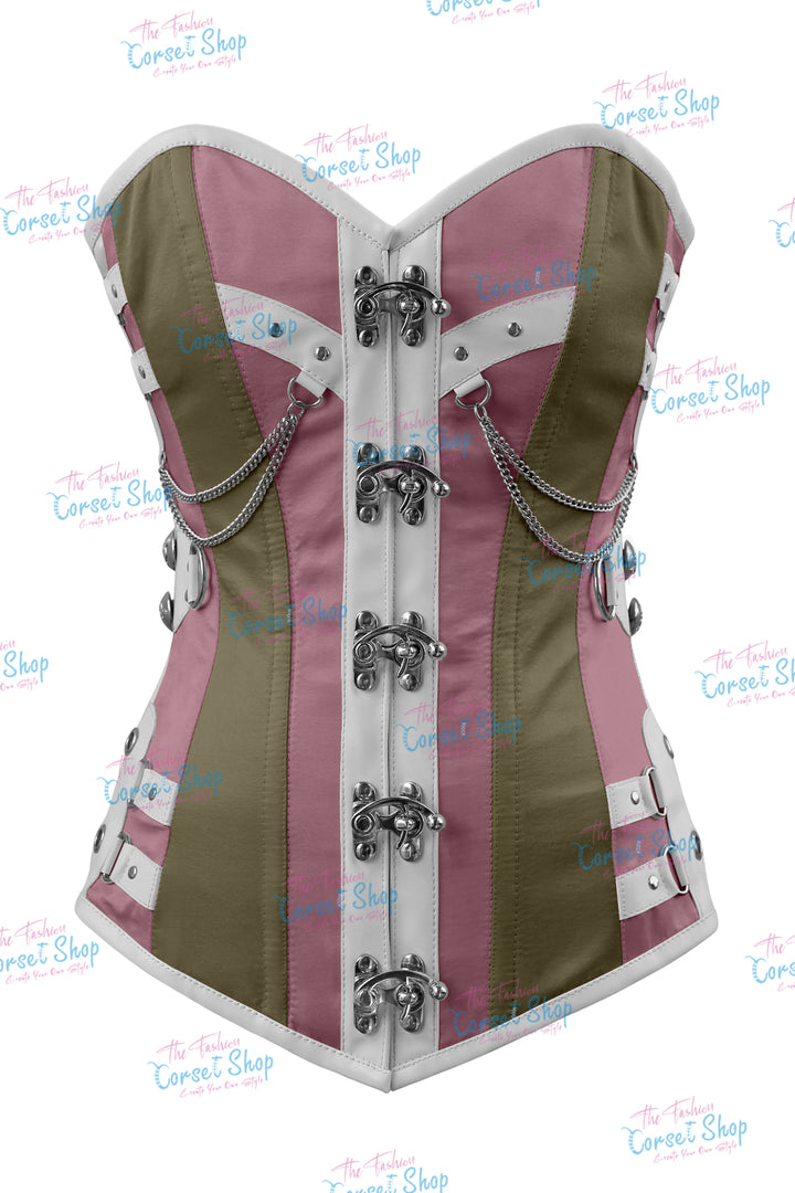 Dackett Satin Steampunk Overbust Corset