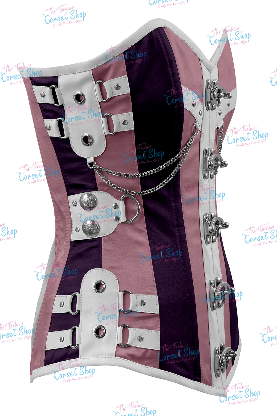 Dackett Satin Steampunk Overbust Corset