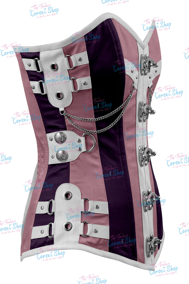 Dackett Satin Steampunk Overbust Corset