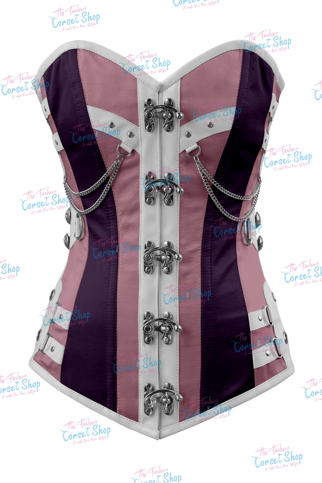 Dackett Satin Steampunk Overbust Corset
