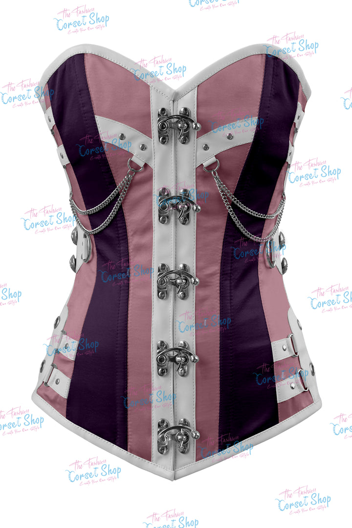 Dackett Satin Steampunk Overbust Corset