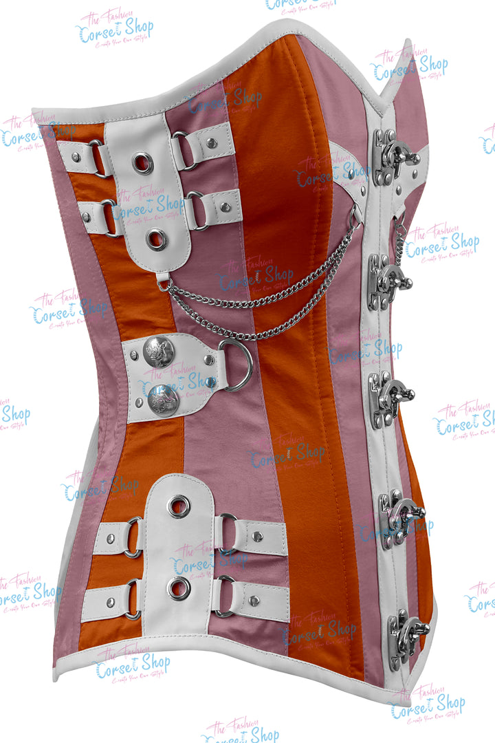 Dackett Satin Steampunk Overbust Corset