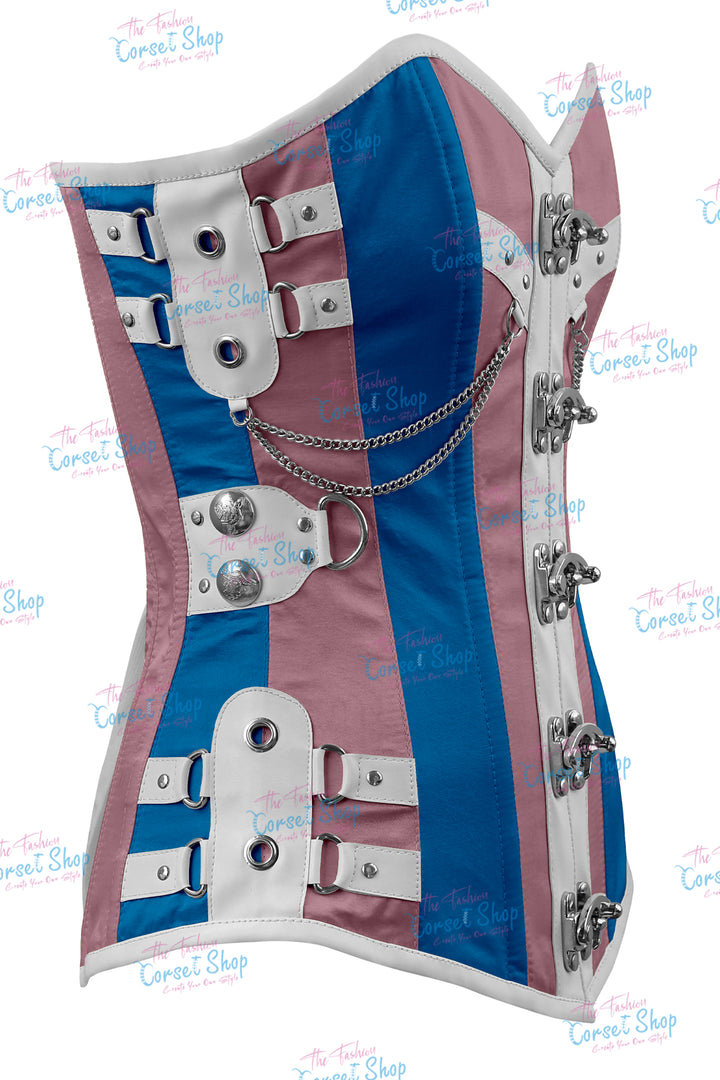 Dackett Satin Steampunk Overbust Corset