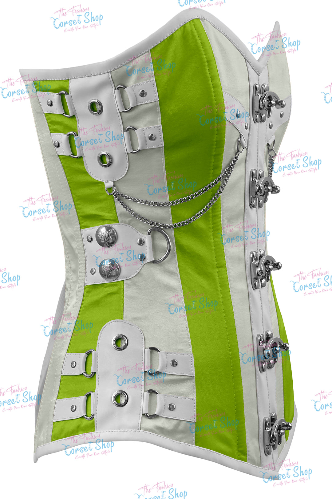 Dackett Satin Steampunk Overbust Corset