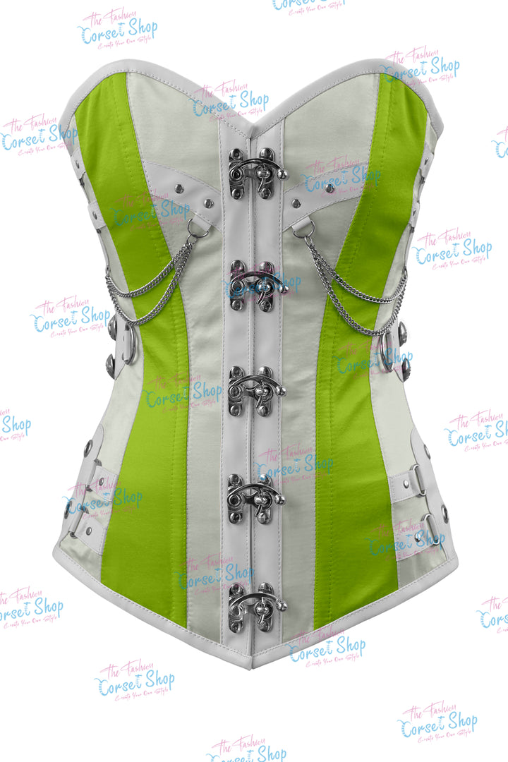 Dackett Satin Steampunk Overbust Corset