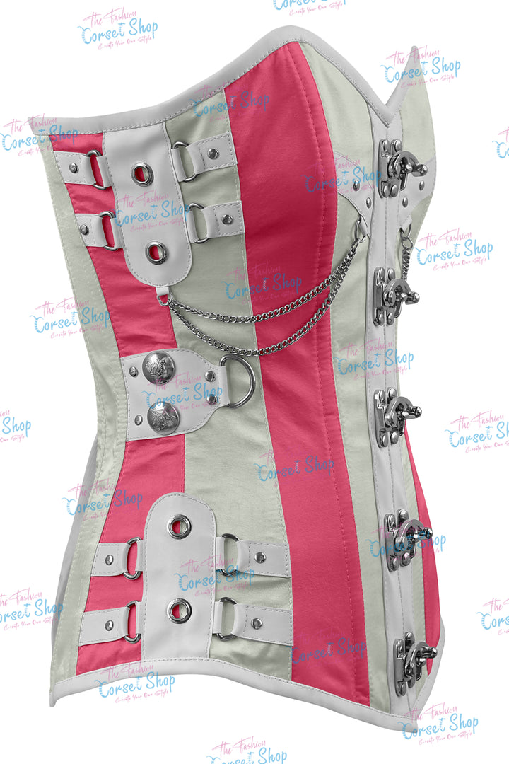 Dackett Satin Steampunk Overbust Corset
