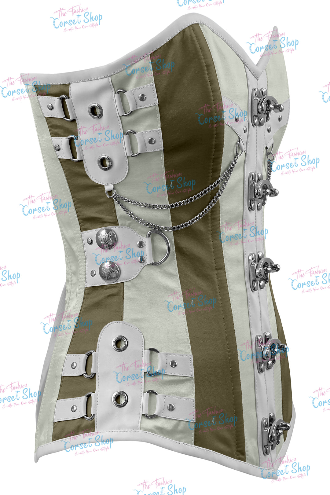 Dackett Satin Steampunk Overbust Corset