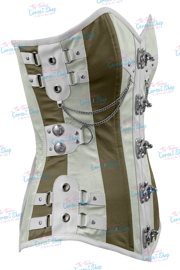 Dackett Satin Steampunk Overbust Corset