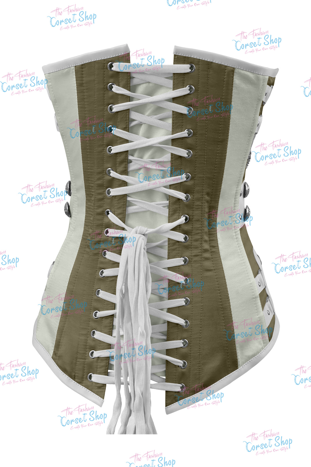 Dackett Satin Steampunk Overbust Corset