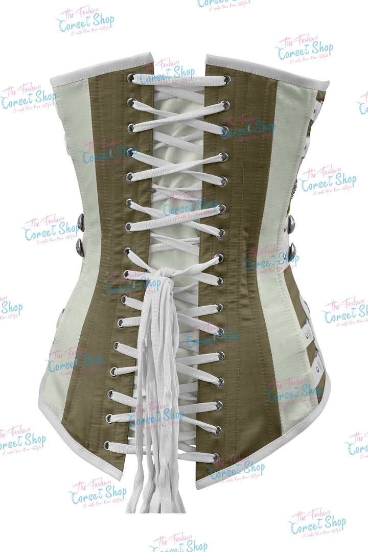 Dackett Satin Steampunk Overbust Corset