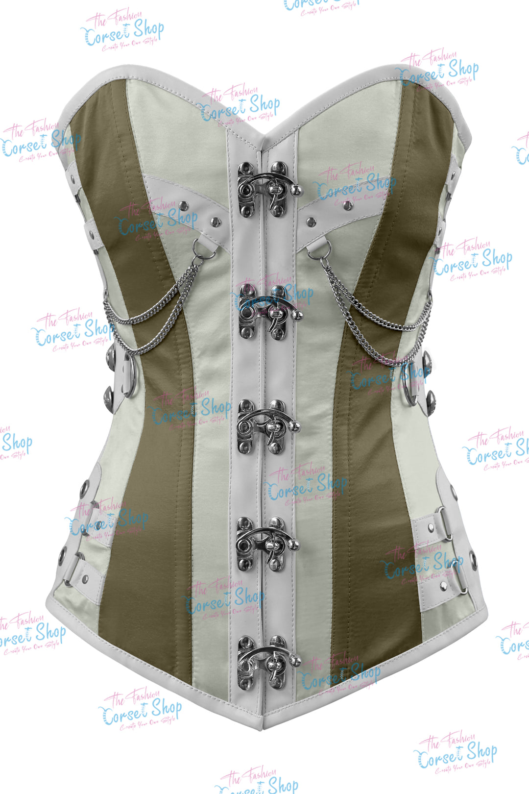 Dackett Satin Steampunk Overbust Corset