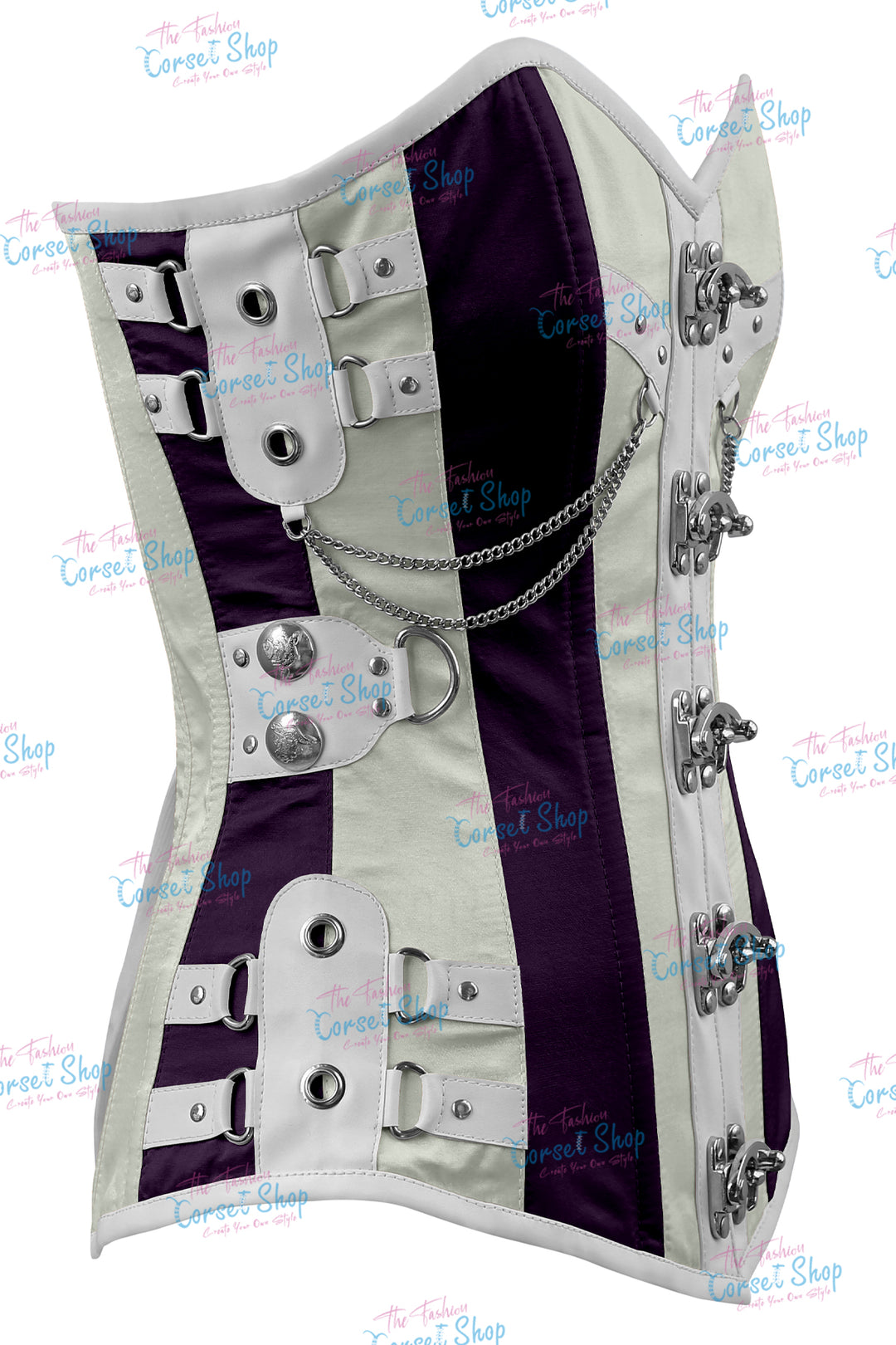 Dackett Satin Steampunk Overbust Corset