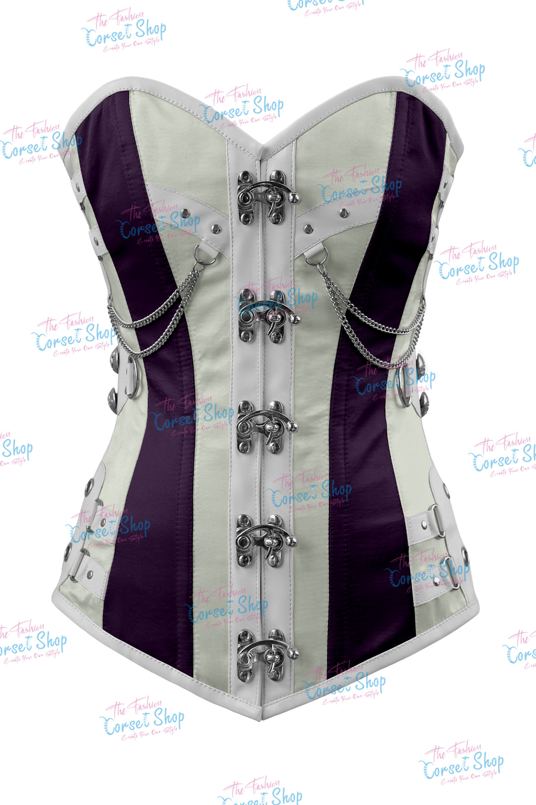 Dackett Satin Steampunk Overbust Corset