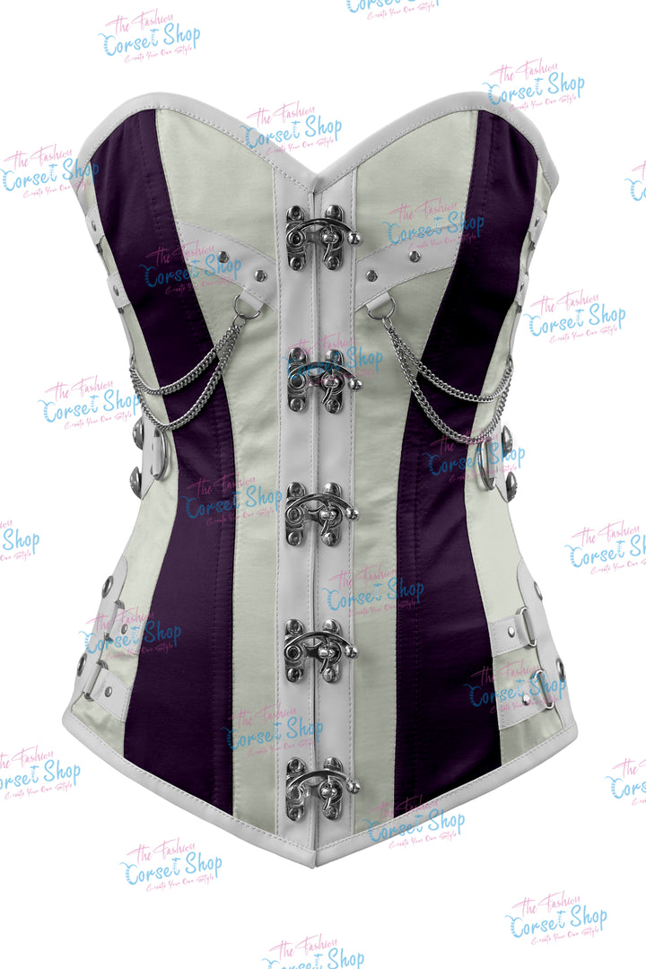 Dackett Satin Steampunk Overbust Corset