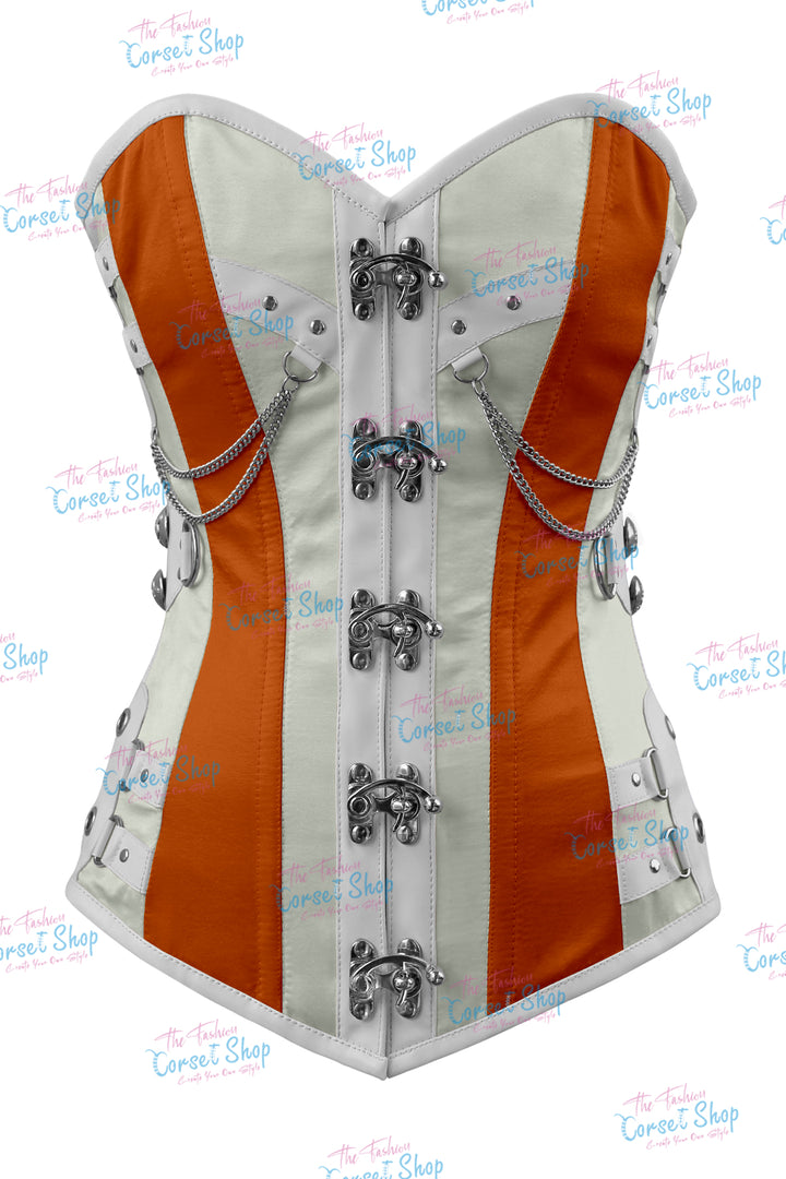 Dackett Satin Steampunk Overbust Corset
