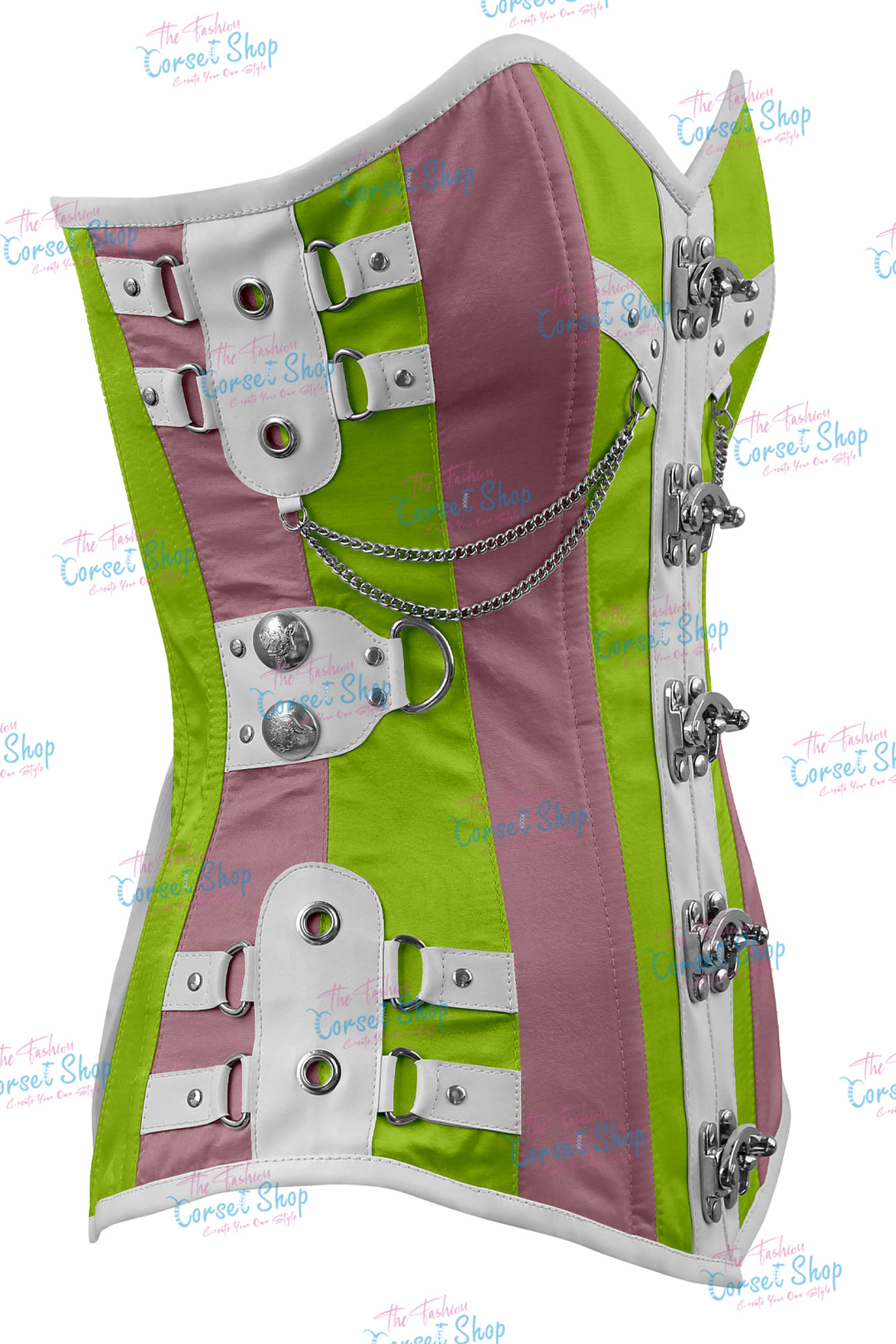 Dackett Satin Steampunk Overbust Corset
