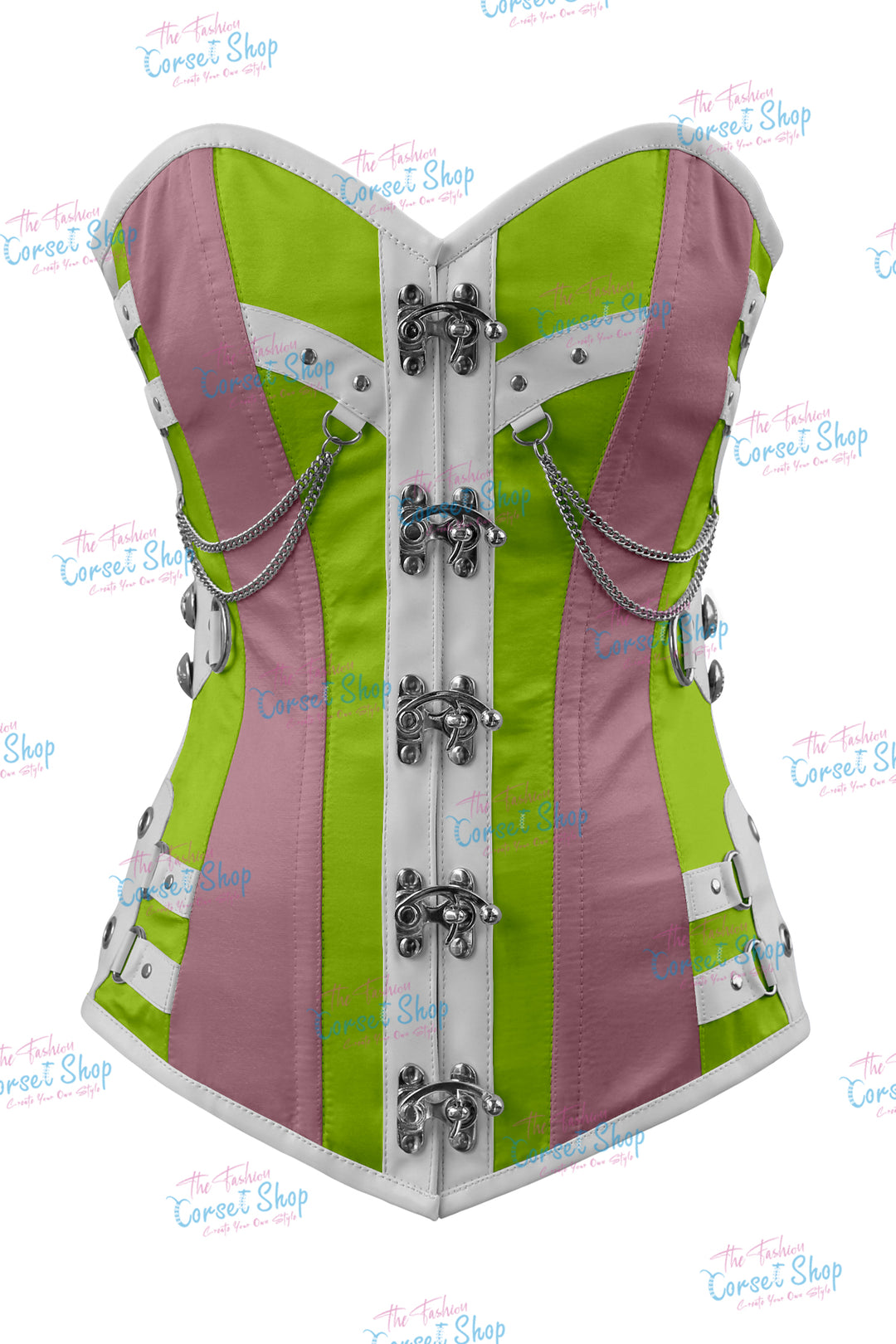 Dackett Satin Steampunk Overbust Corset