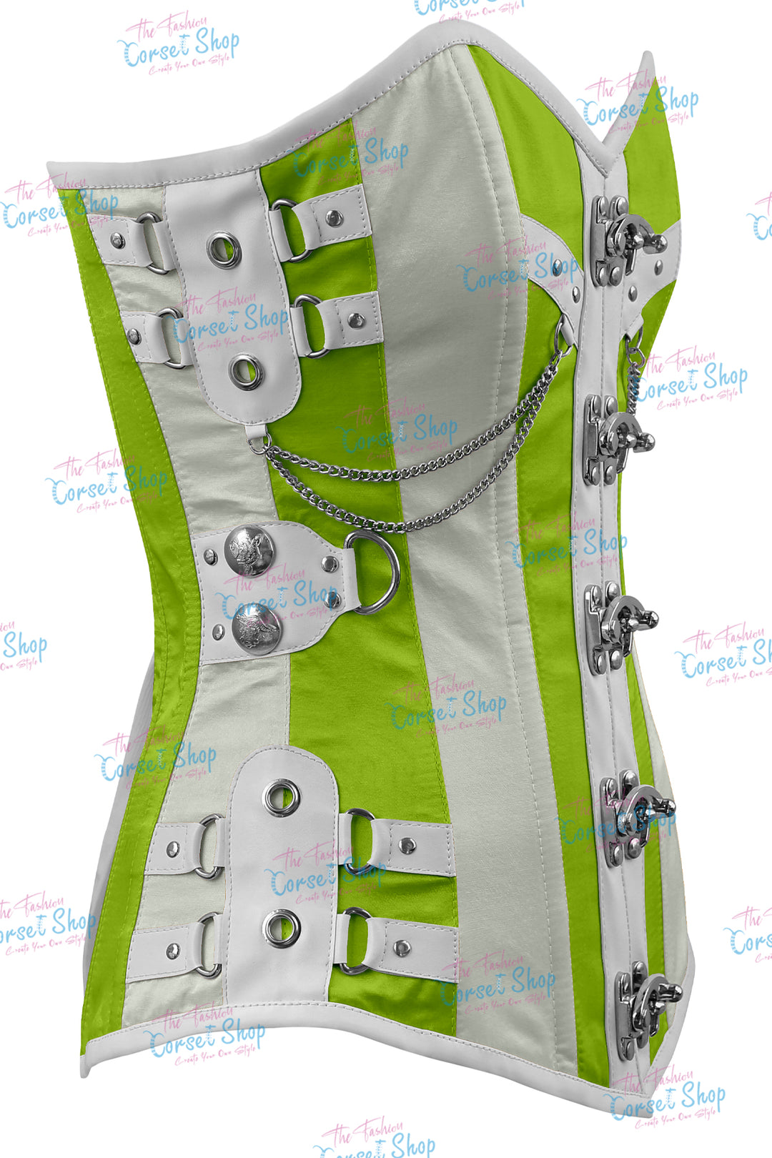 Dackett Satin Steampunk Overbust Corset