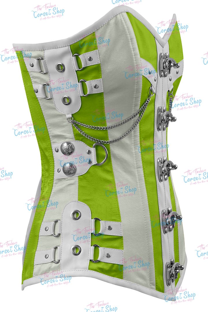 Dackett Satin Steampunk Overbust Corset