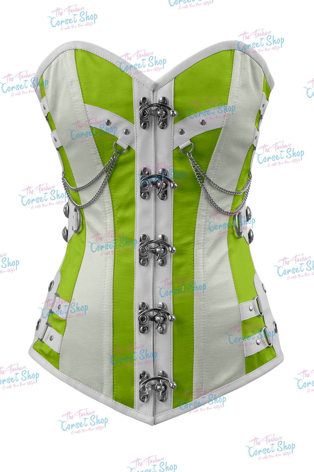 Dackett Satin Steampunk Overbust Corset