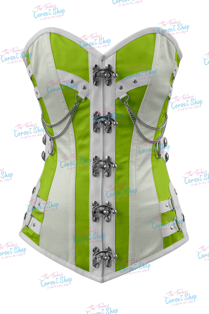 Dackett Satin Steampunk Overbust Corset