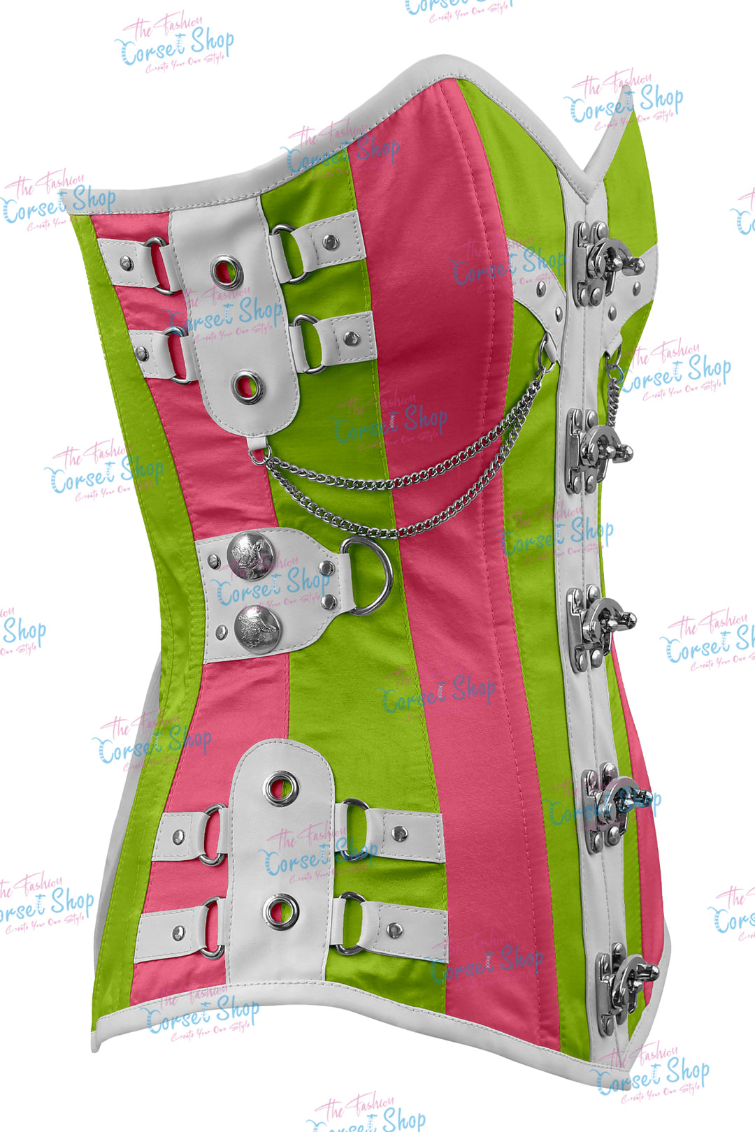 Dackett Satin Steampunk Overbust Corset