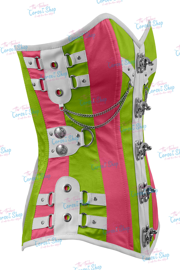 Dackett Satin Steampunk Overbust Corset