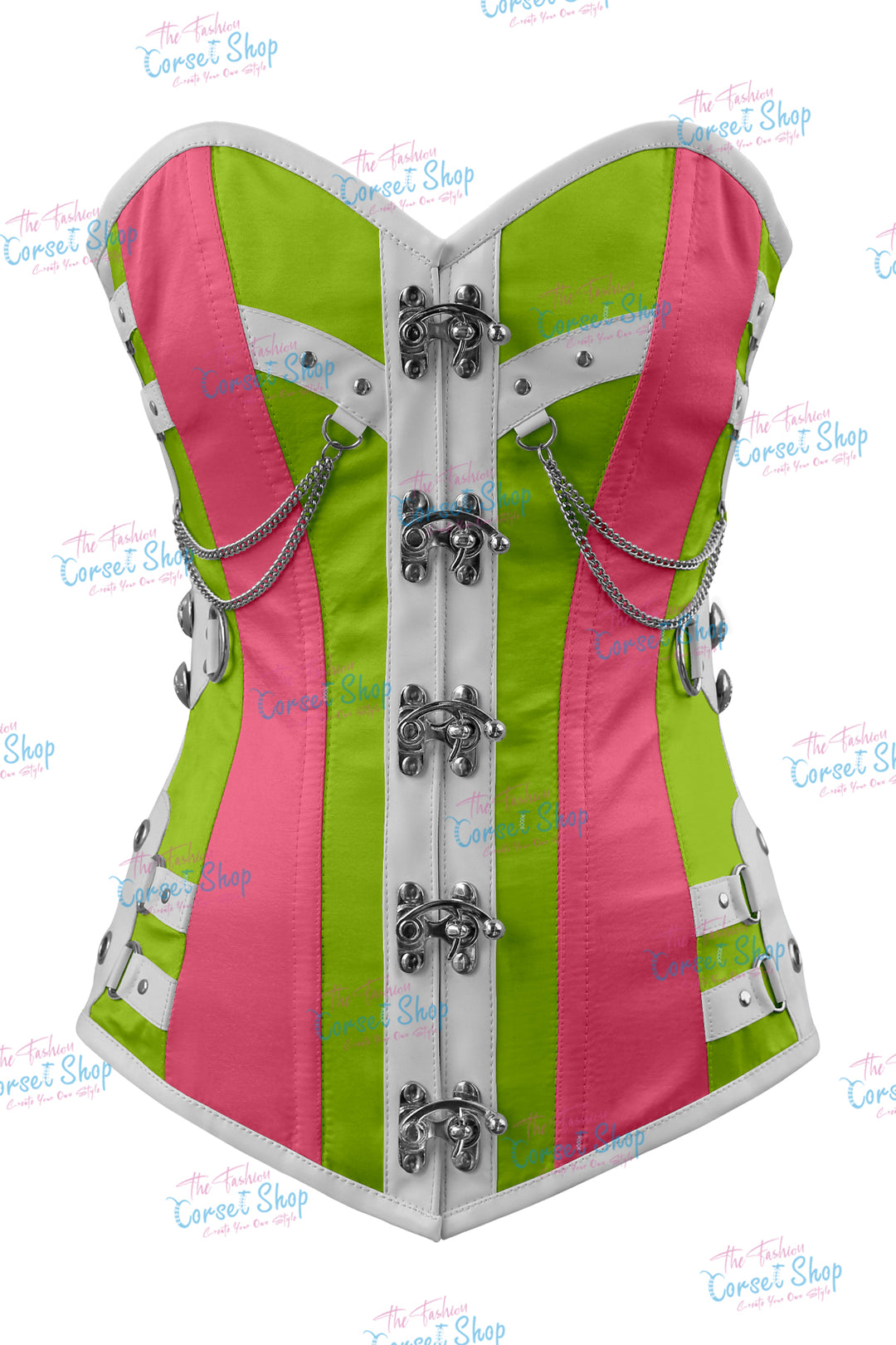 Dackett Satin Steampunk Overbust Corset