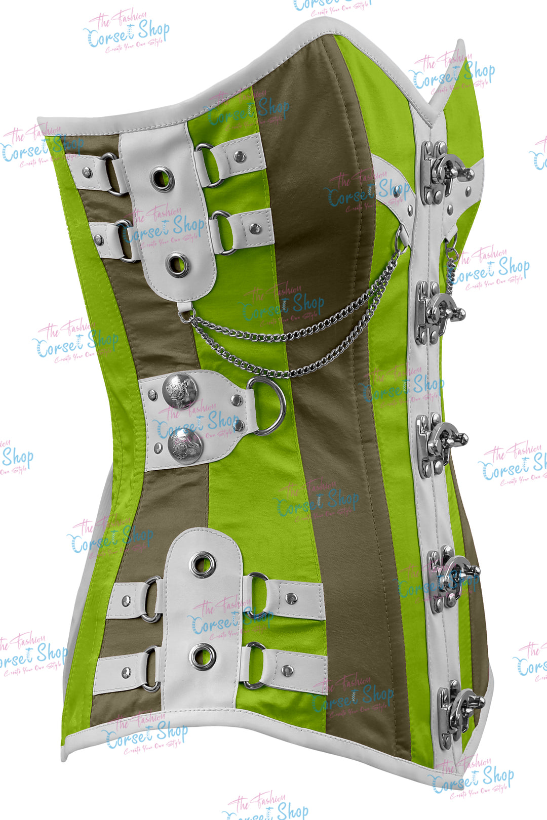 Dackett Satin Steampunk Overbust Corset