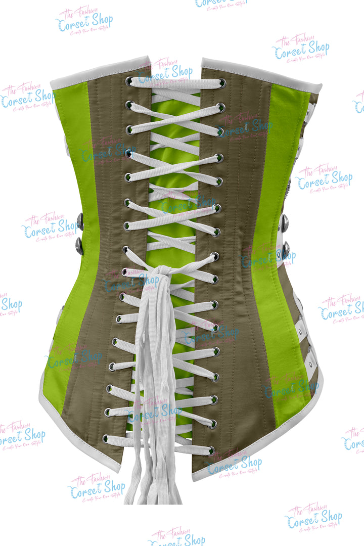 Dackett Satin Steampunk Overbust Corset