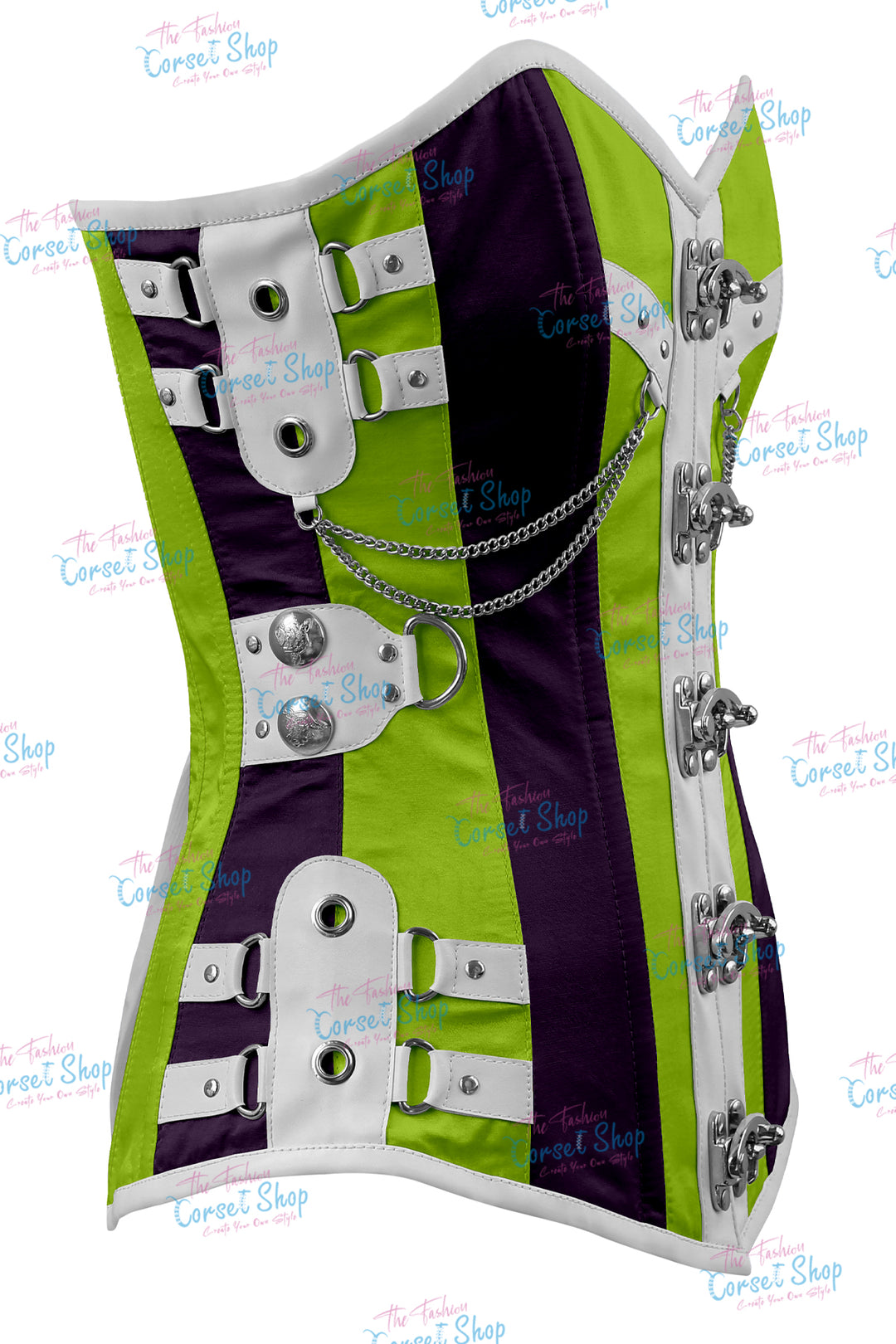 Dackett Satin Steampunk Overbust Corset
