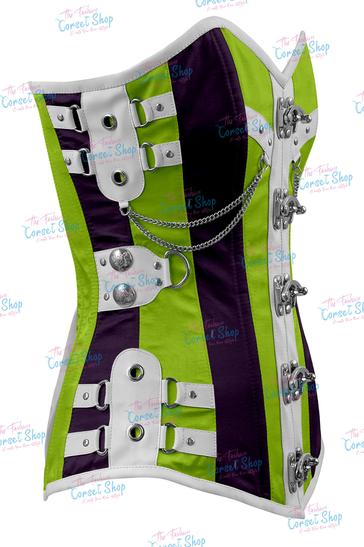 Dackett Satin Steampunk Overbust Corset