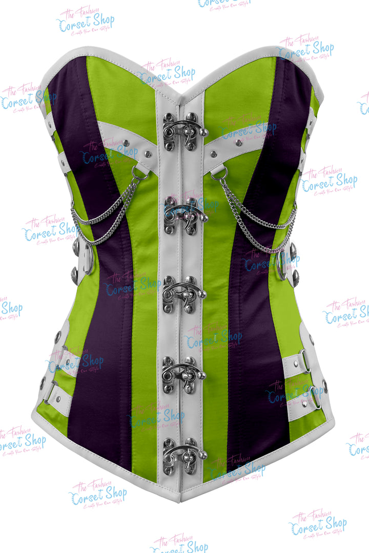Dackett Satin Steampunk Overbust Corset