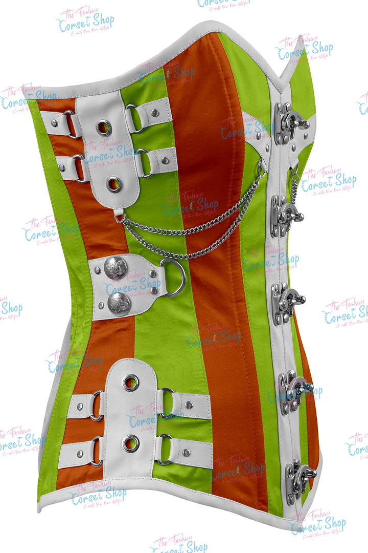 Dackett Satin Steampunk Overbust Corset