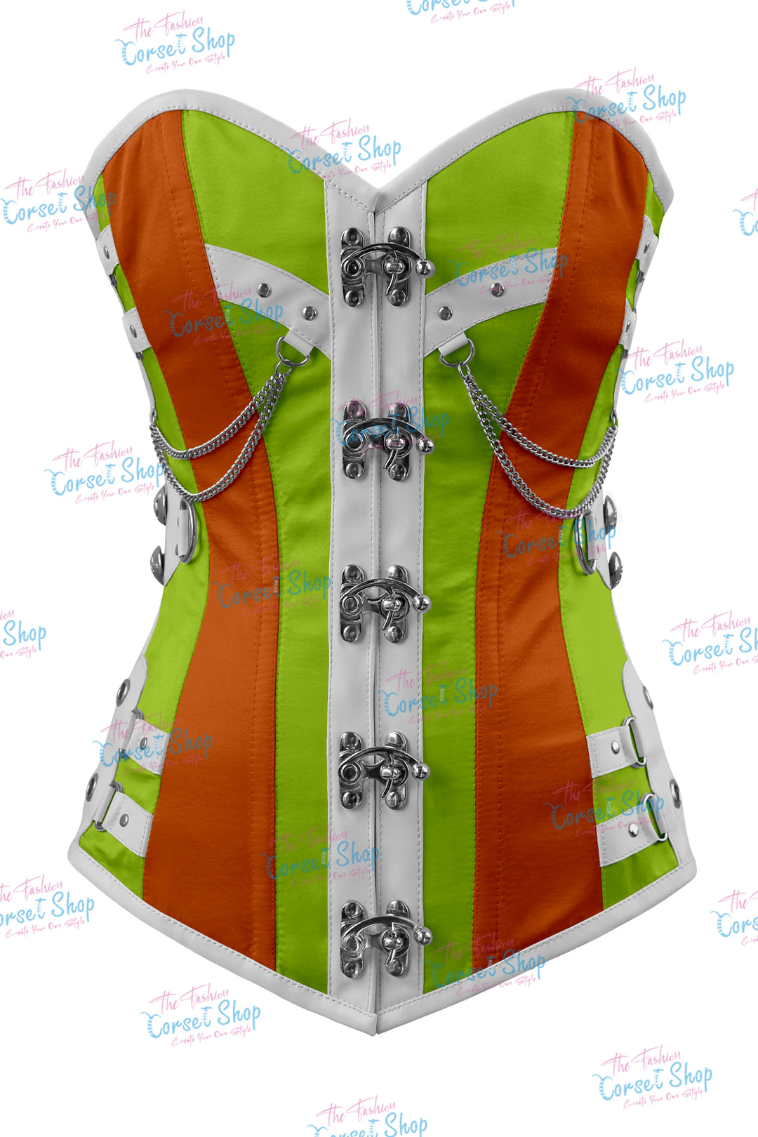 Dackett Satin Steampunk Overbust Corset