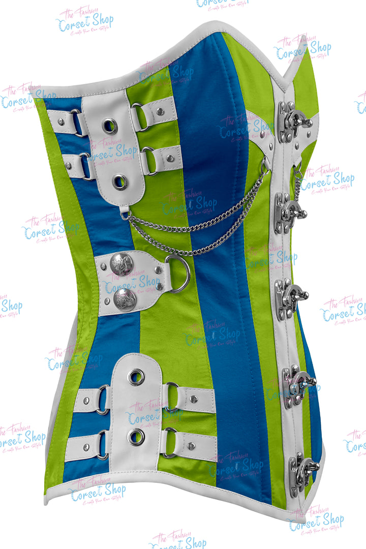 Dackett Satin Steampunk Overbust Corset