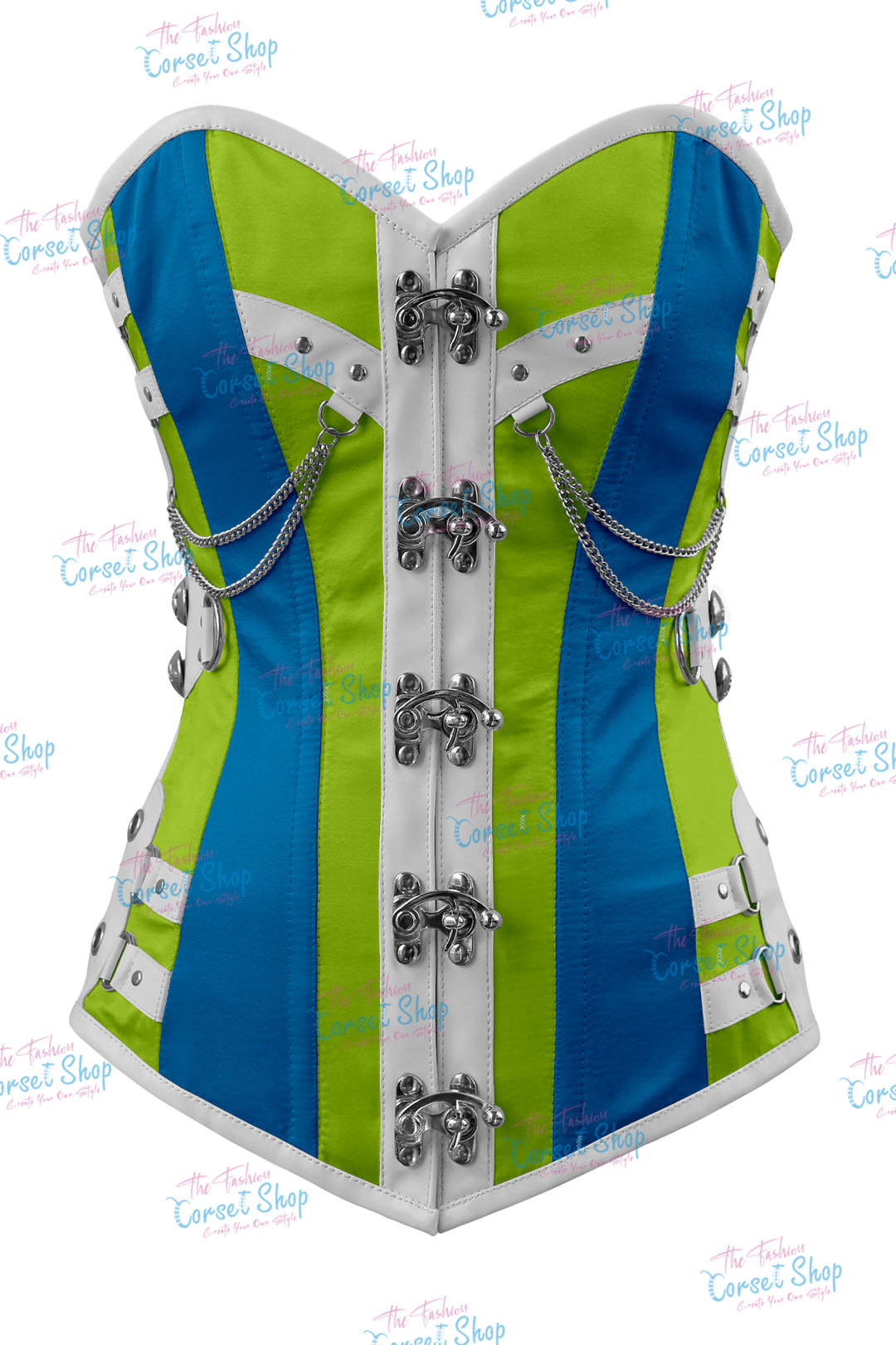 Dackett Satin Steampunk Overbust Corset