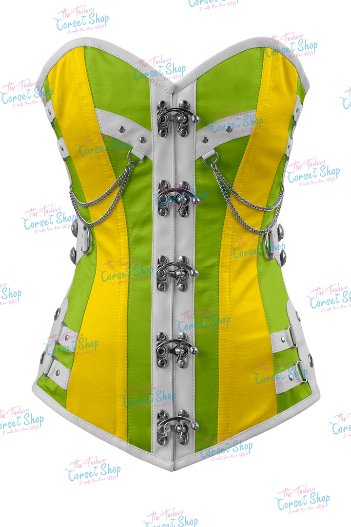 Dackett Satin Steampunk Overbust Corset