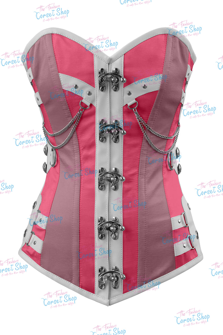 Dackett Satin Steampunk Overbust Corset