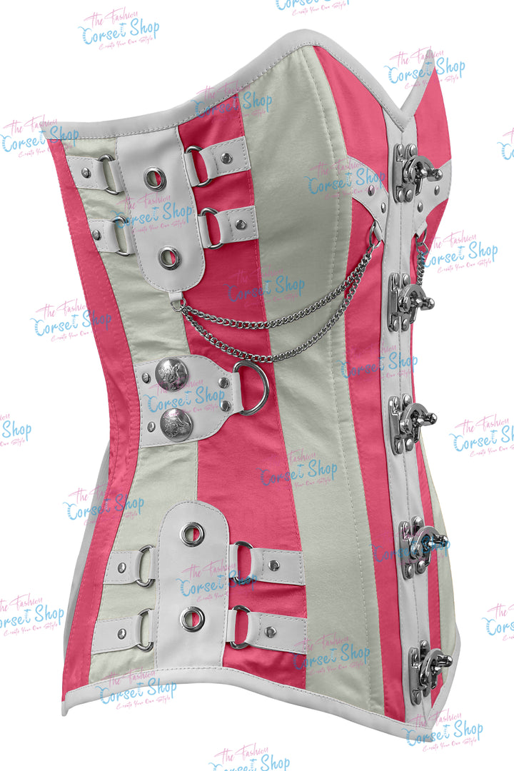 Dackett Satin Steampunk Overbust Corset