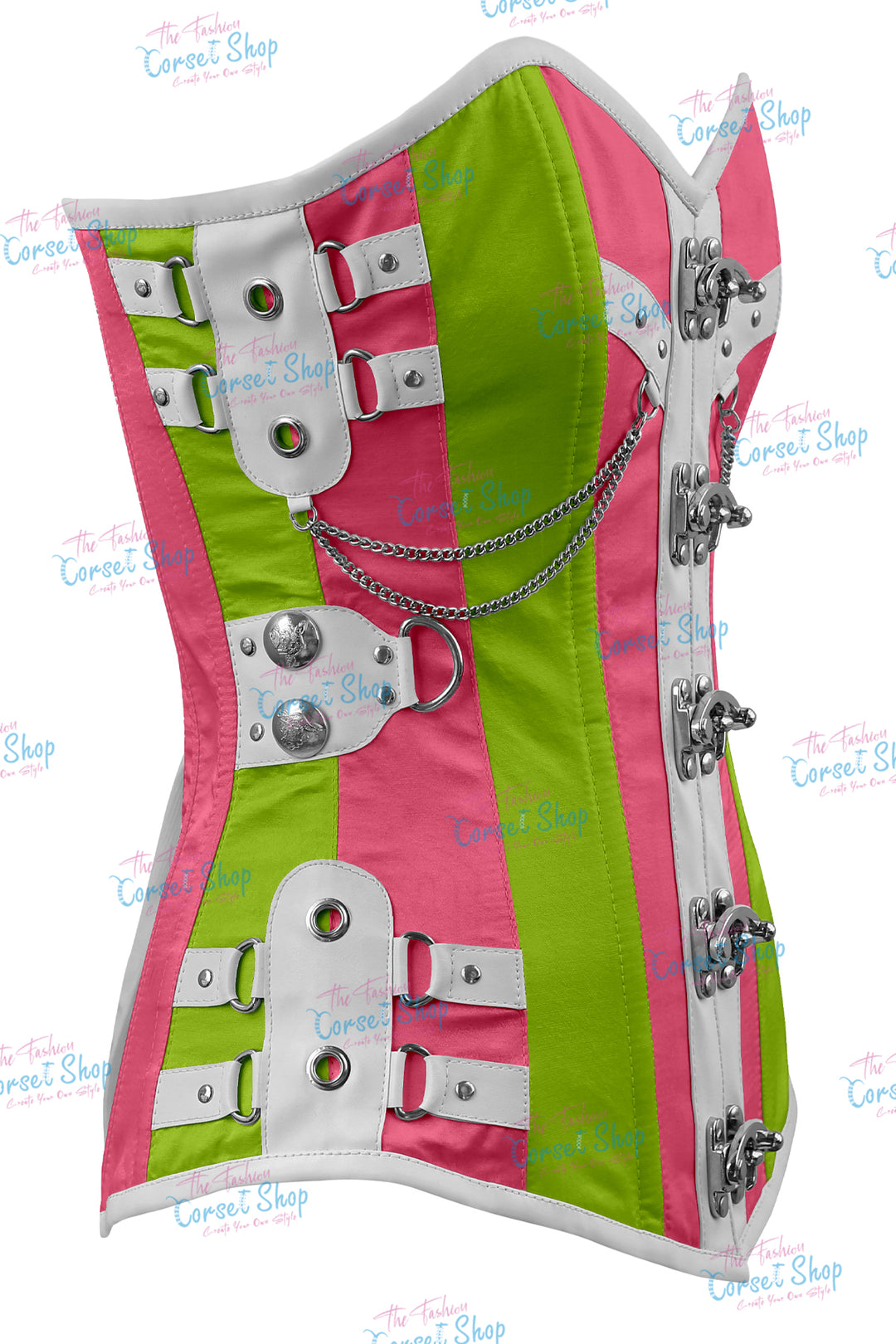 Dackett Satin Steampunk Overbust Corset