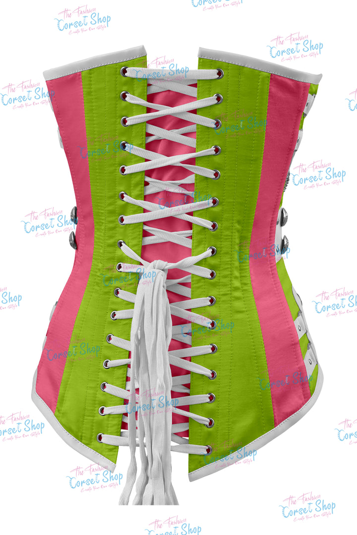 Dackett Satin Steampunk Overbust Corset