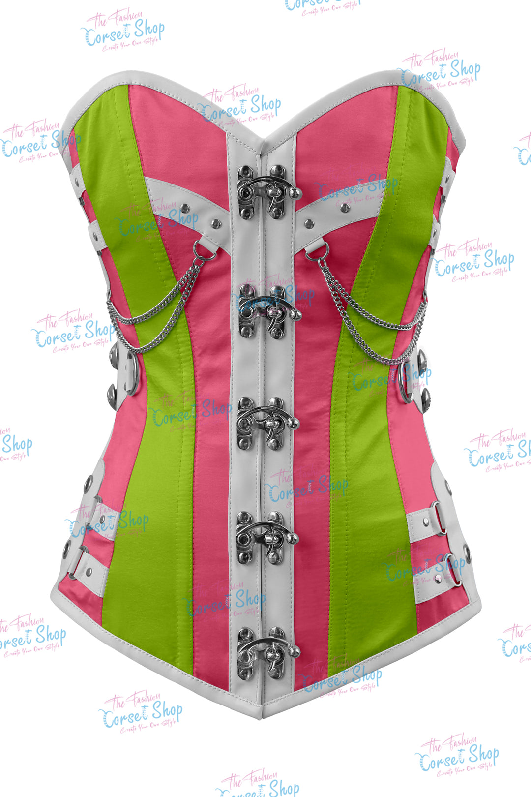 Dackett Satin Steampunk Overbust Corset